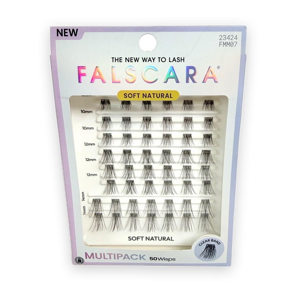 KISS Falscara Eyelash Extension Wisps 50ct Featherlight Natural Black Lash New